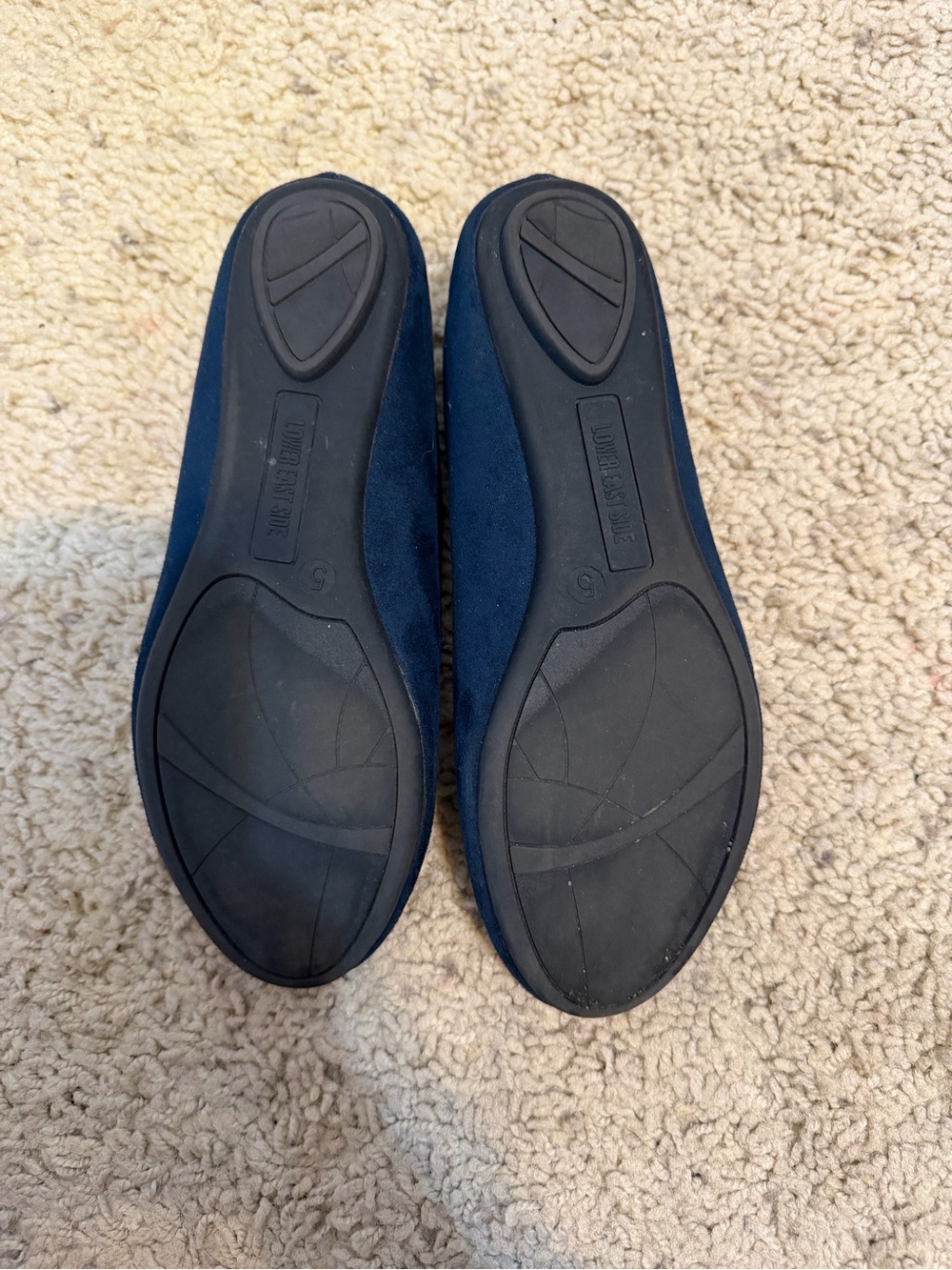 Suede Flats Bundle Size 5, Navy & Black - Picture 4 of 7